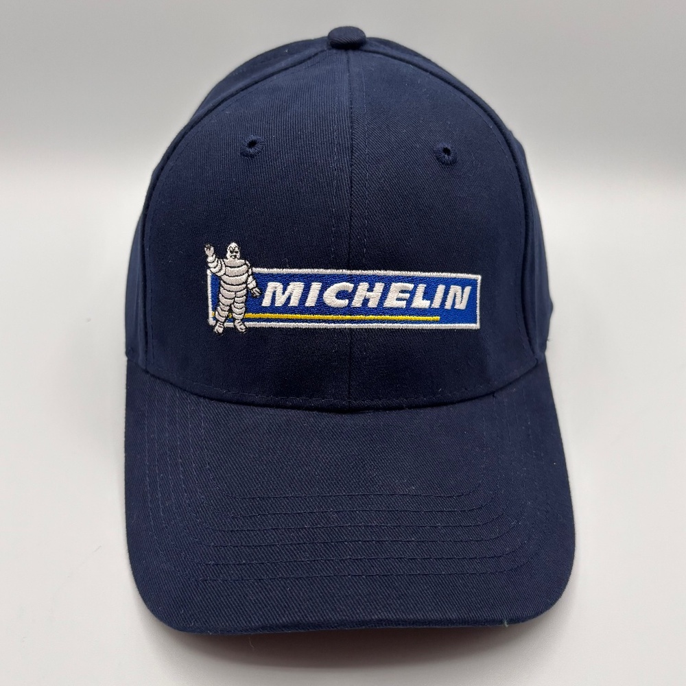 VTG Michelin Tires Michelin Man Logo Retro Collectible Navy Snapback Hat